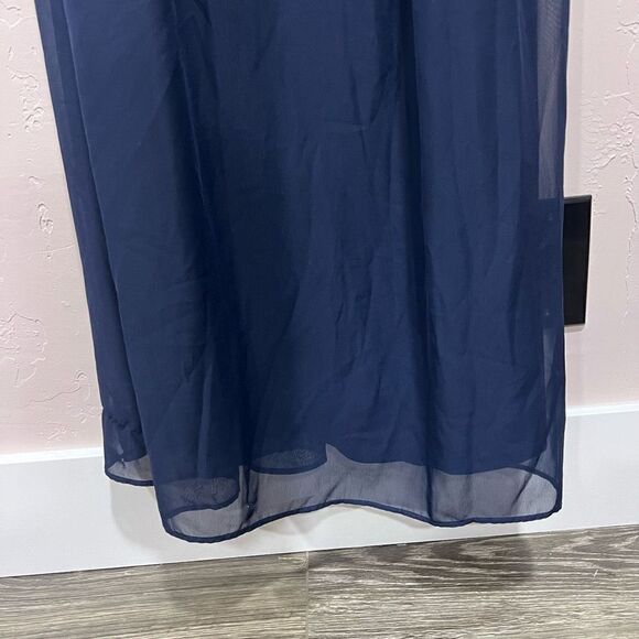 Crystal Dolls Beaded Navy Formal Dress - Picture 5 of 13